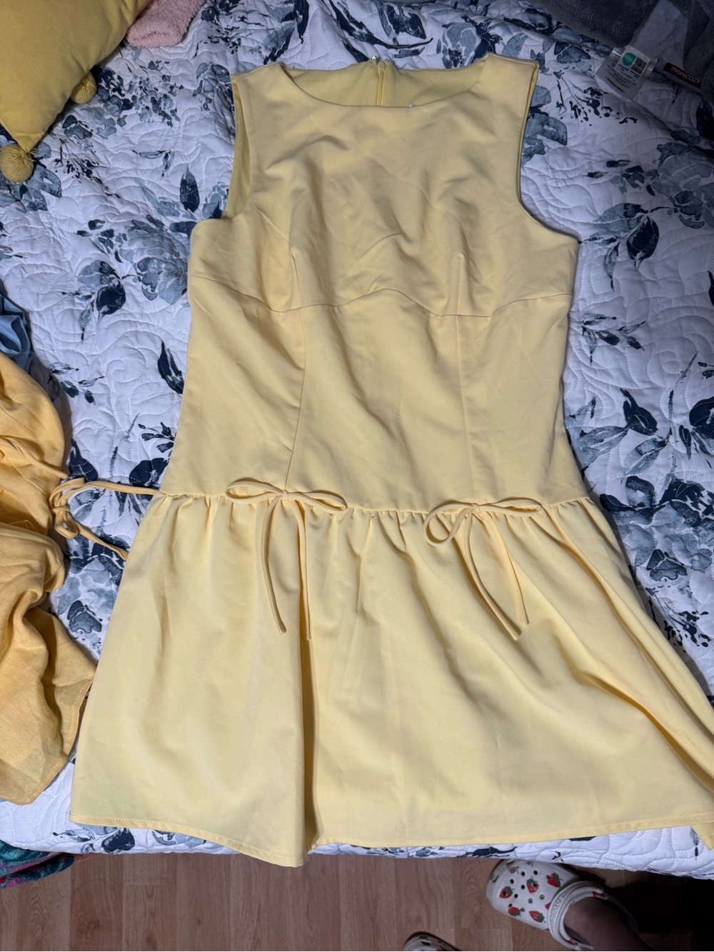 love, Fire Soft Pale Yellow Dress